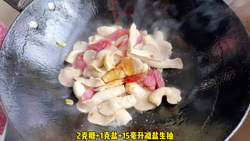 凤尾菇炒腊肠