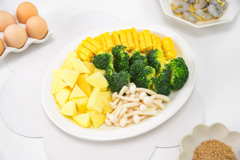 减脂轻食I 虾仁鸡蛋蔬菜杂粮沙拉