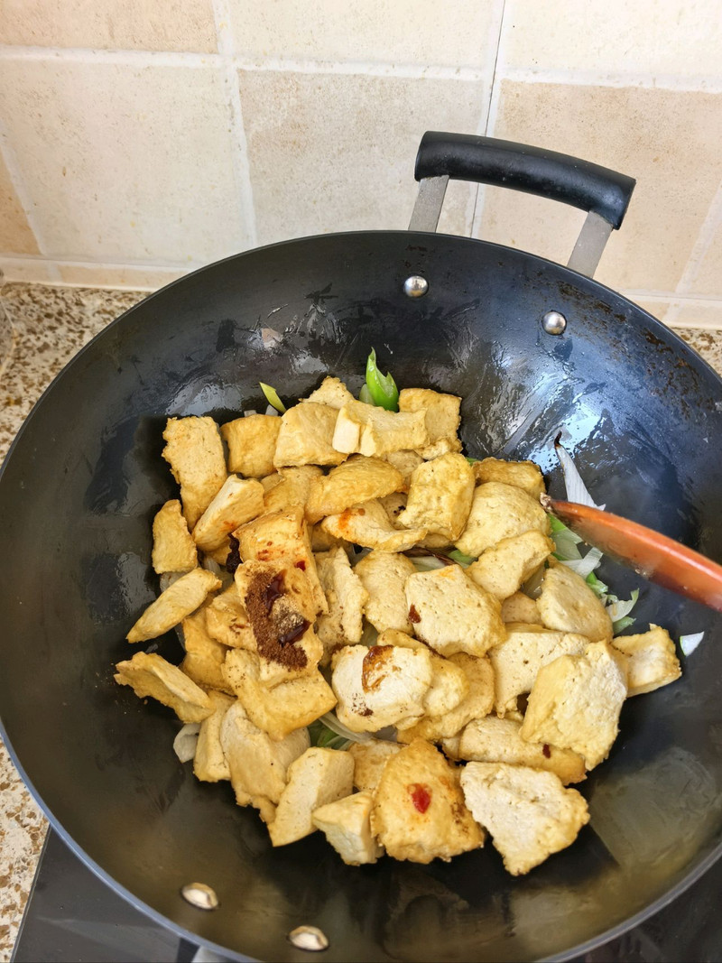 葱烧豆腐