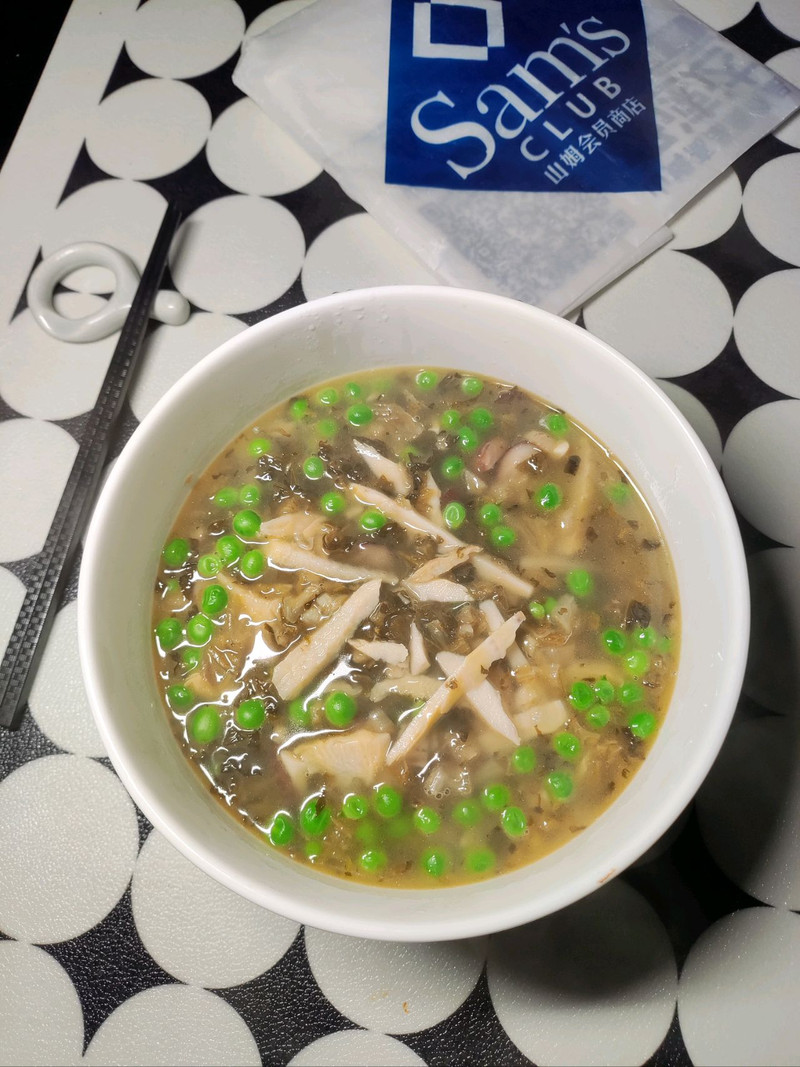春笋豌豆雪菜汤