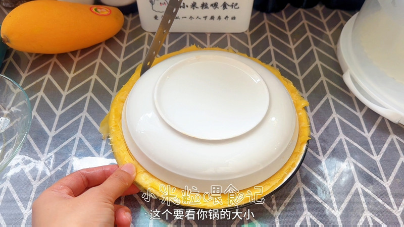 年烤箱的芒果/榴莲千层蛋糕，保姆级教程