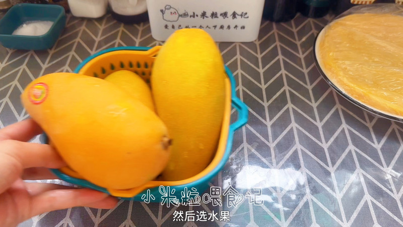 年烤箱的芒果/榴莲千层蛋糕，保姆级教程