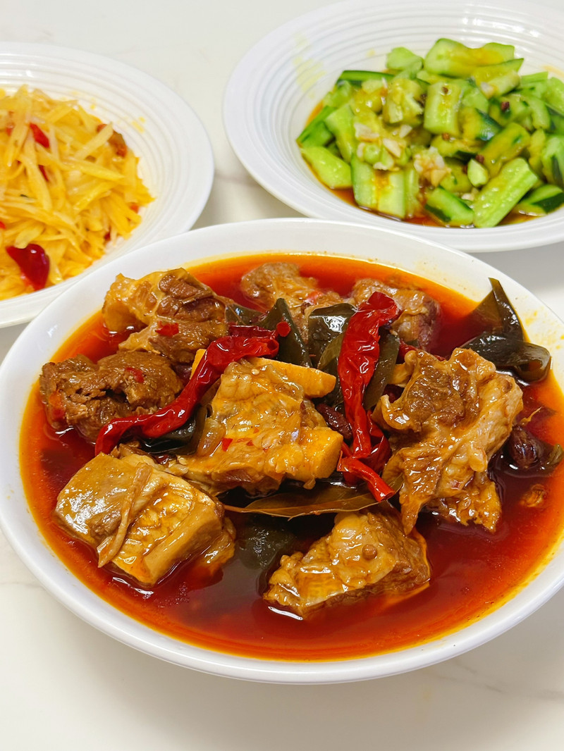 川香红烧海带牛肉
