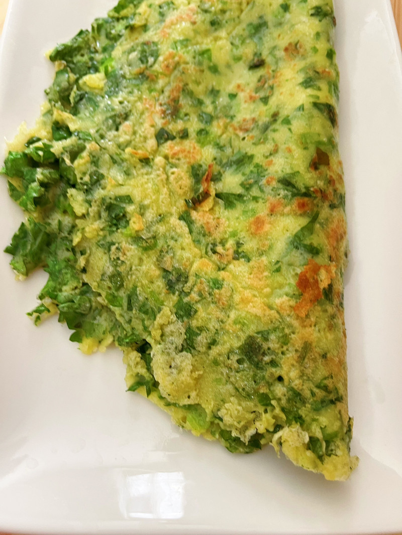 芹菜鸡蛋饼