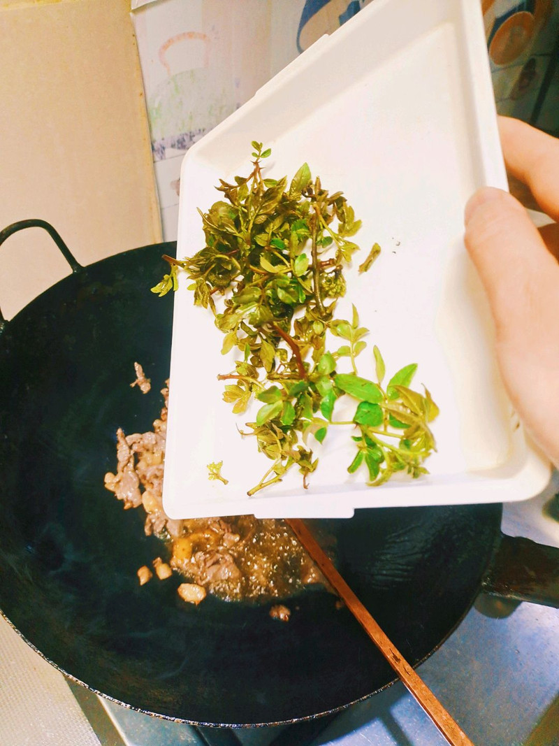 云南春日宴～花椒尖炒牛肉