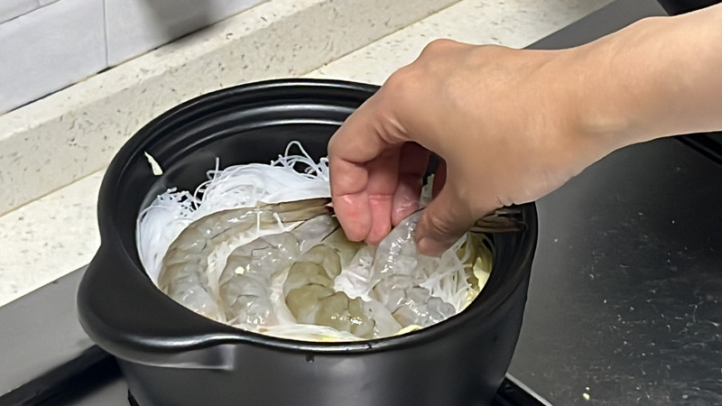 粉丝蒜蓉虾煲