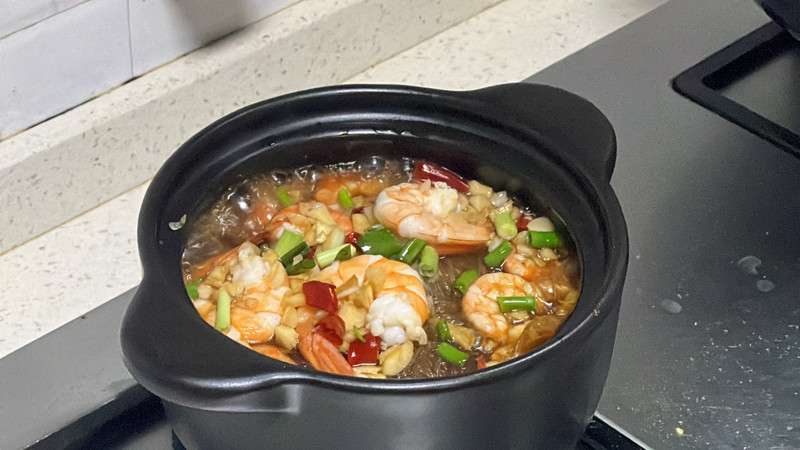 粉丝蒜蓉虾煲