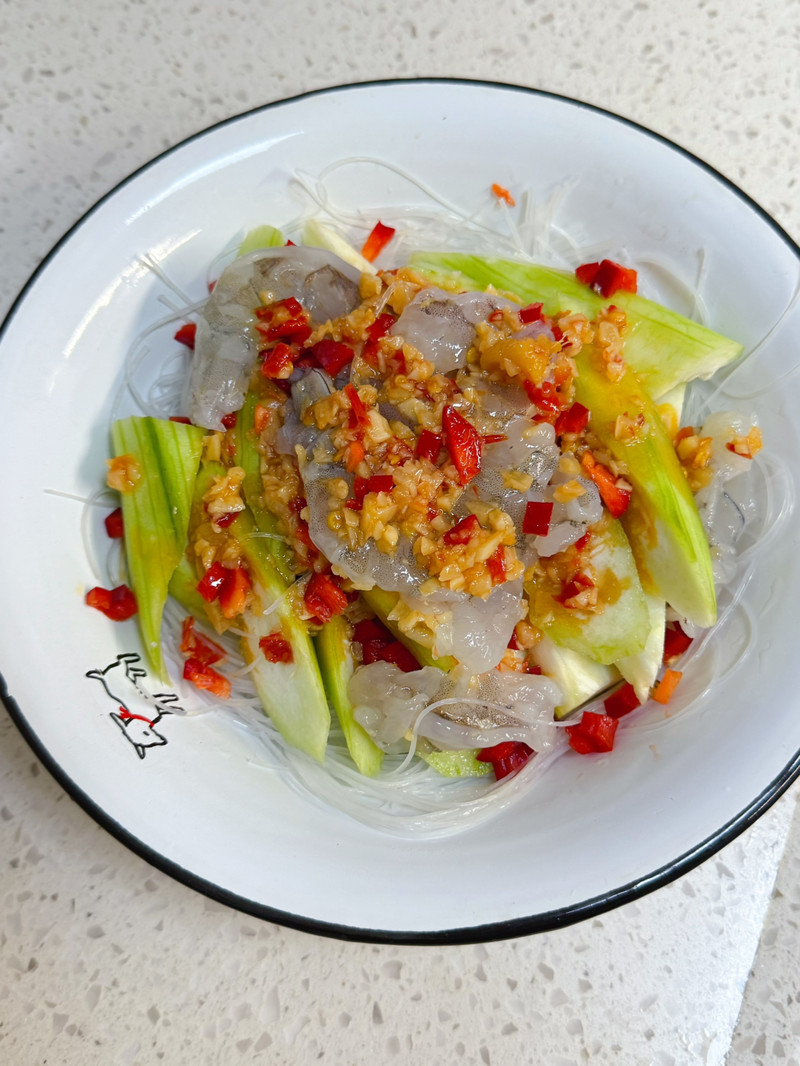 香辣蒜蓉粉丝蒸虾