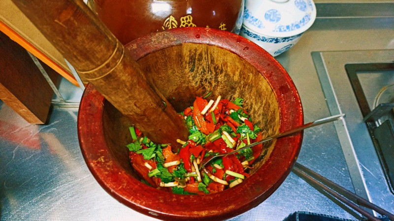 云南孔雀宴～傣味火烧舂辣椒
