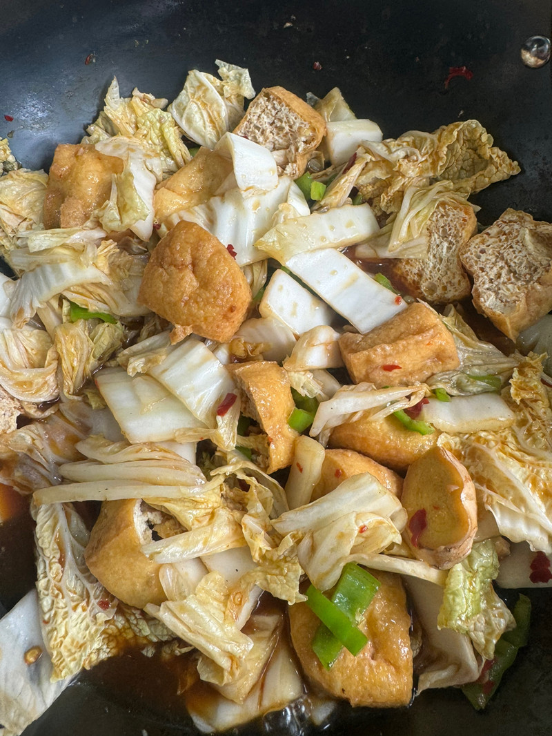 低脂健康的白菜闷豆泡！