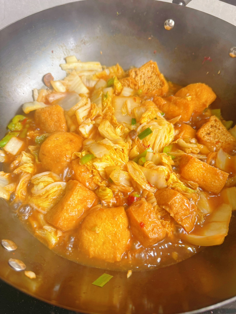 低脂健康的白菜闷豆泡！