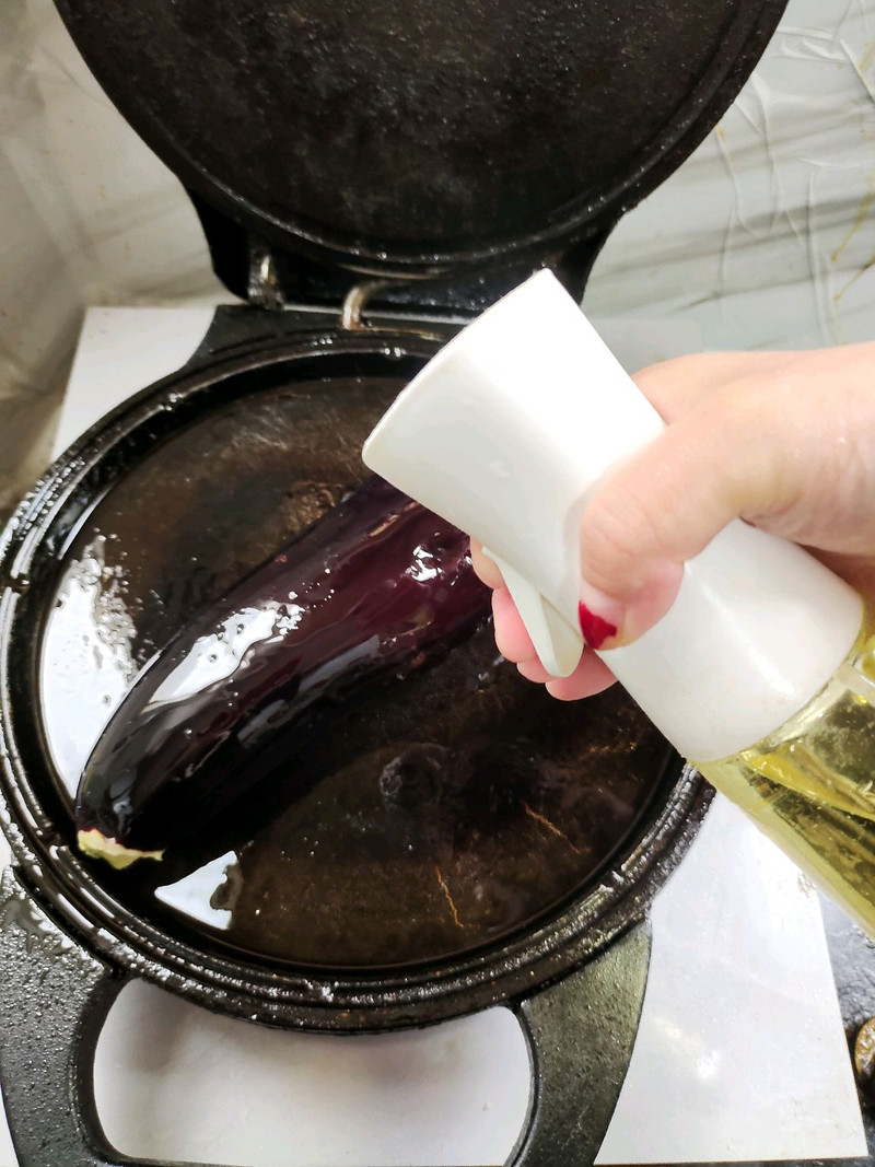 电饼铛版铁板蒜蓉茄子