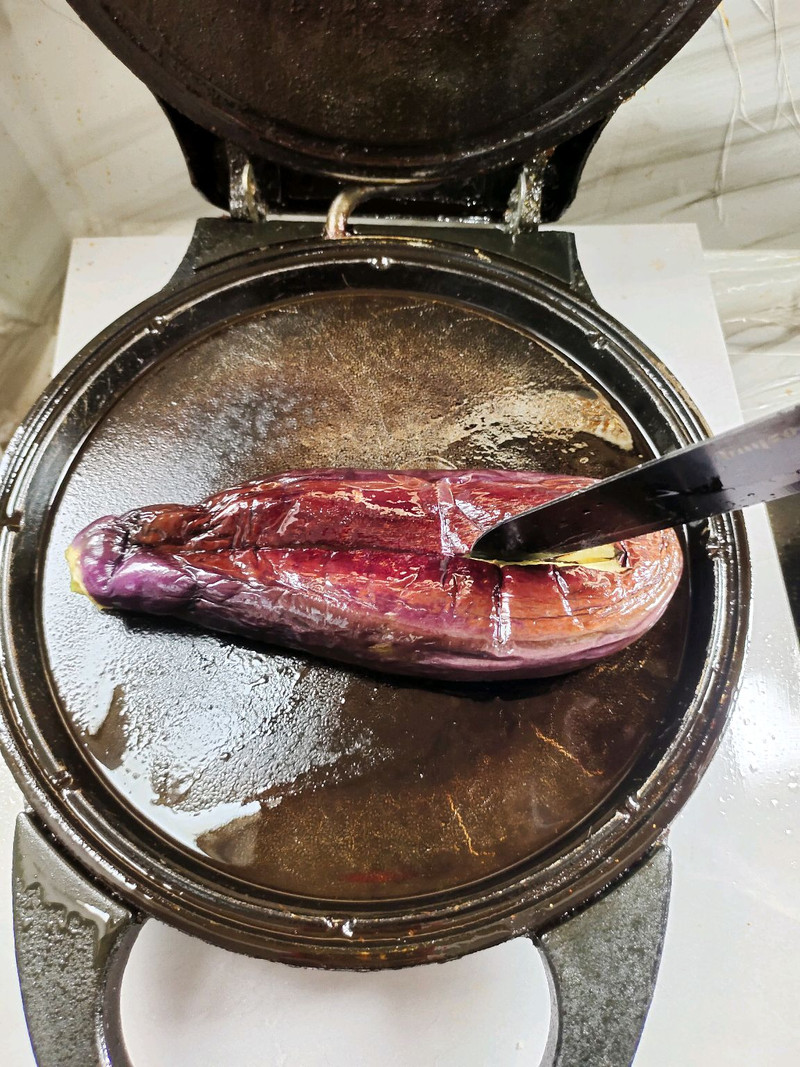 电饼铛版铁板蒜蓉茄子