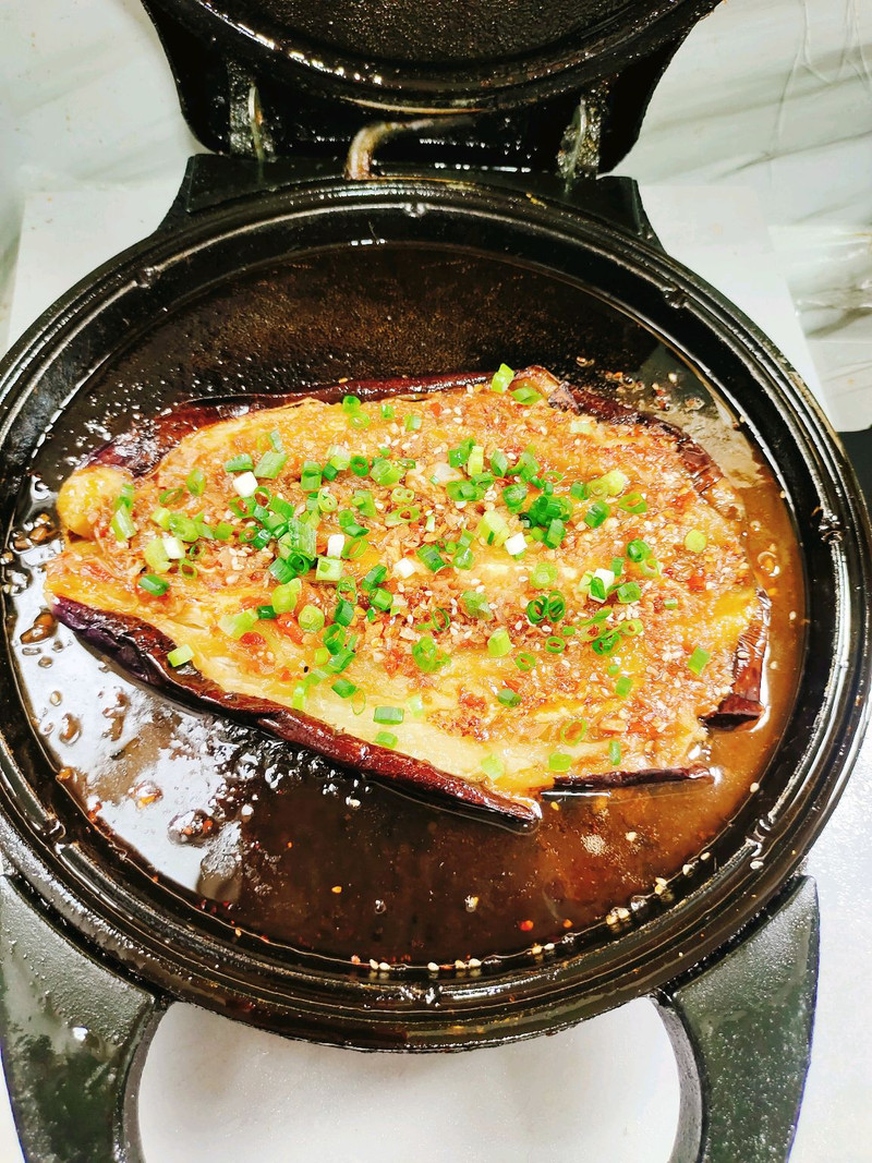 电饼铛版铁板蒜蓉茄子