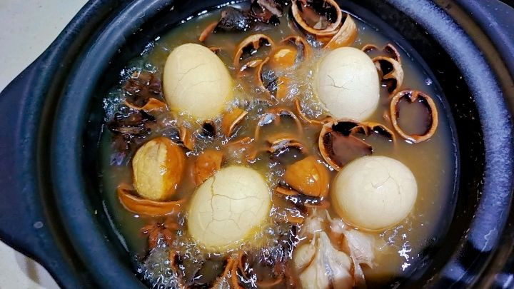 核桃壳煮鸡蛋