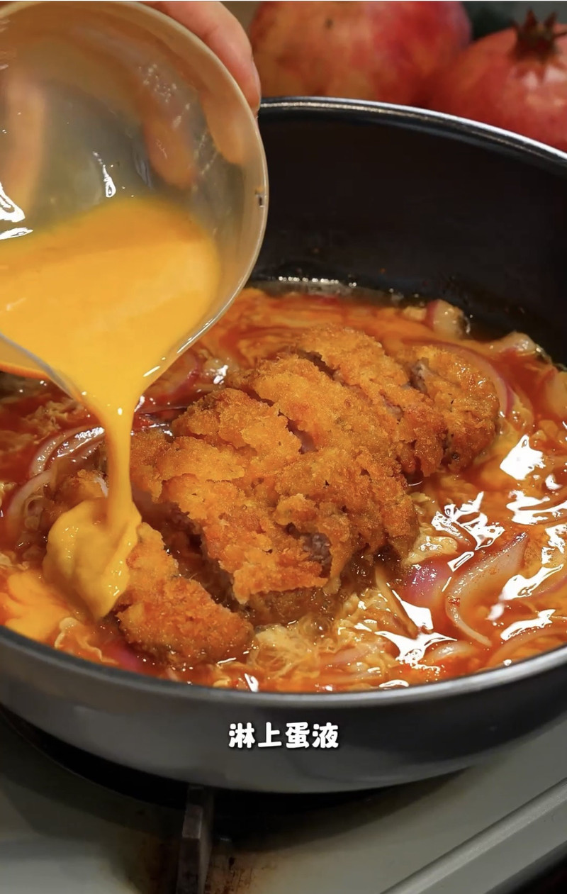 外酥里嫩太绝了！滑蛋猪排饭在家封神