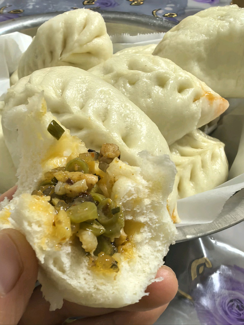 家常小包子（酸豆角、五花肉）