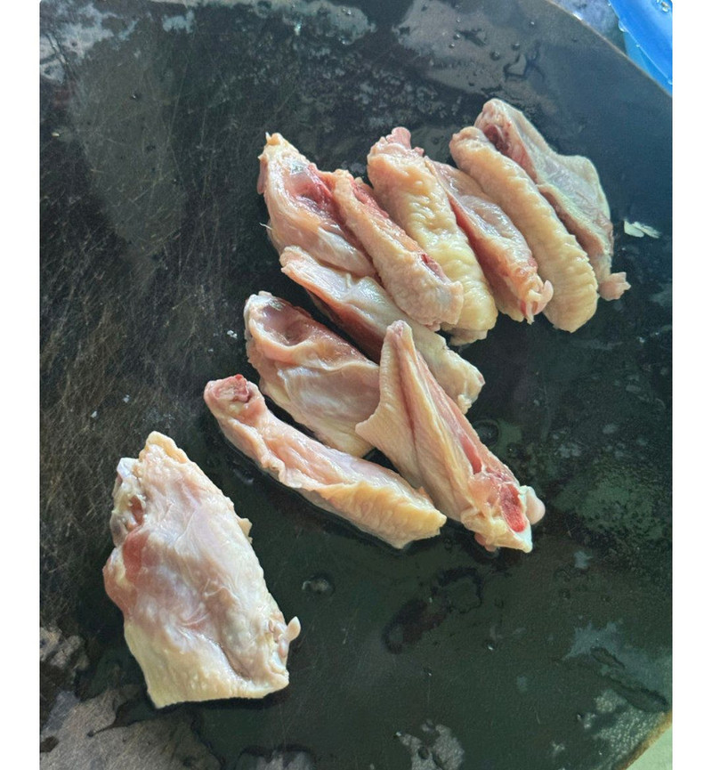 口蘑鸡翅