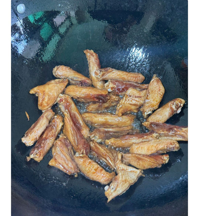 口蘑鸡翅