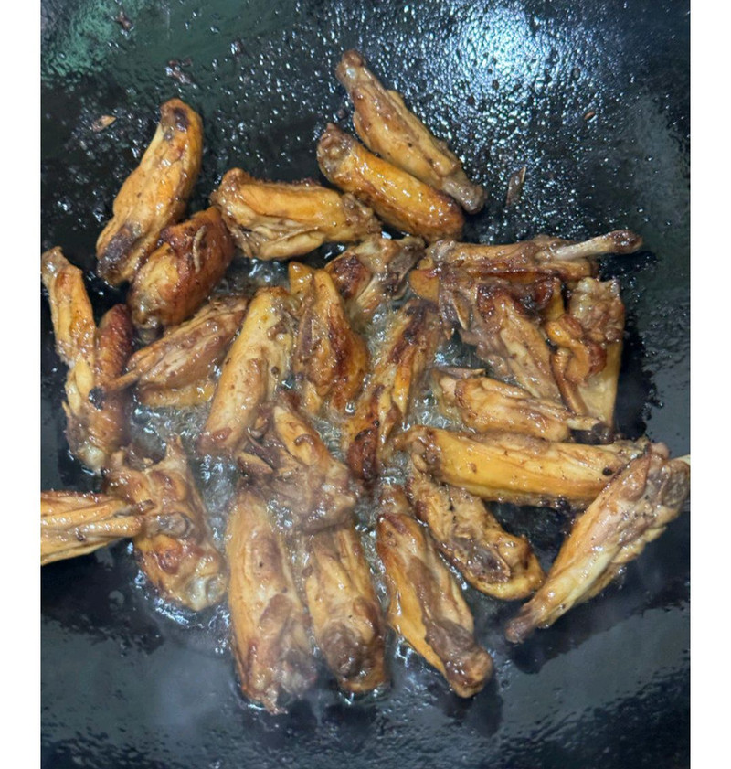 口蘑鸡翅