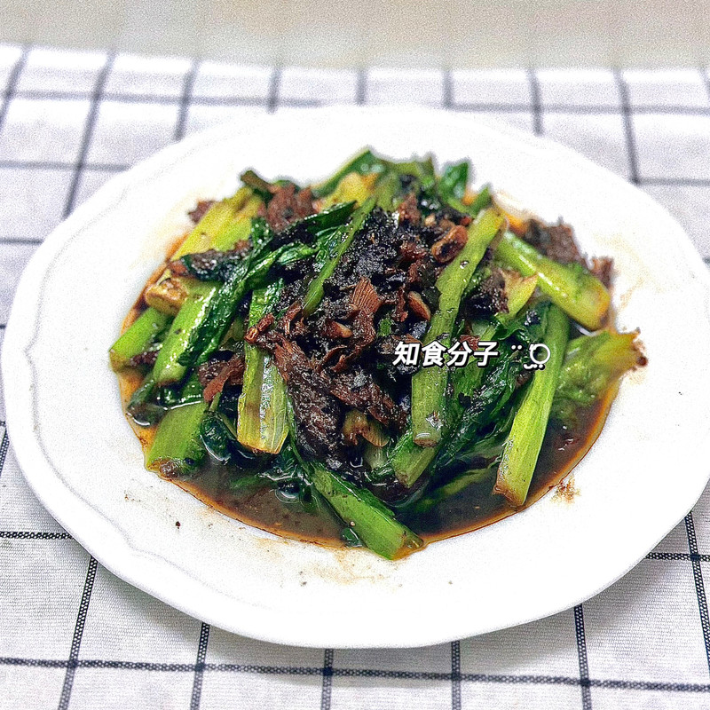 豆豉鲮鱼炒油麦菜