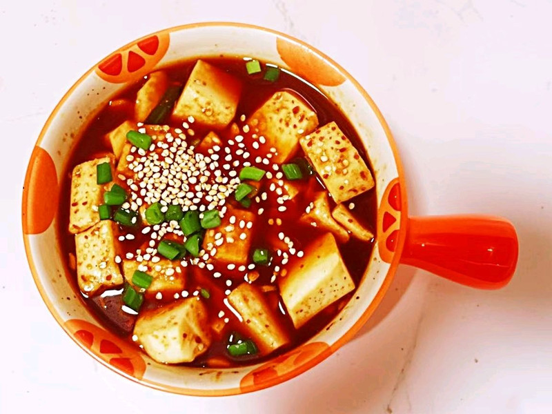 孜然酱烤嫩豆腐