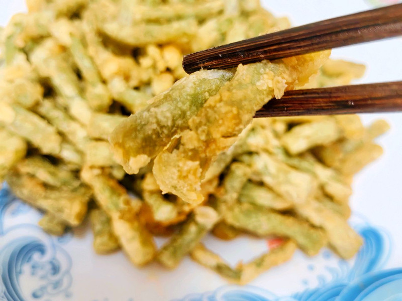 蛋黄焗豆角