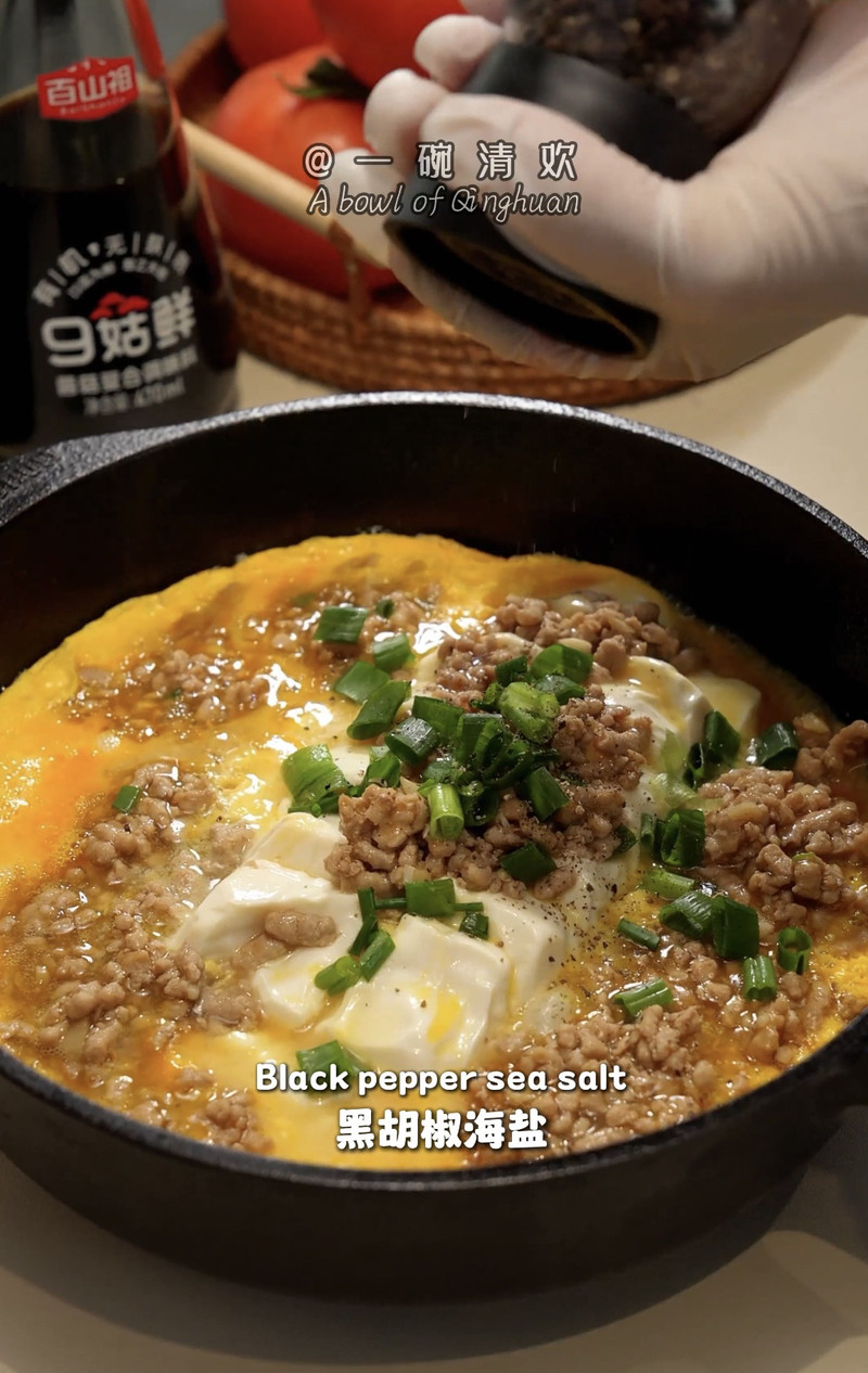 救命！这道肉末鸡蛋抱豆腐，一口就被全家夸爆！