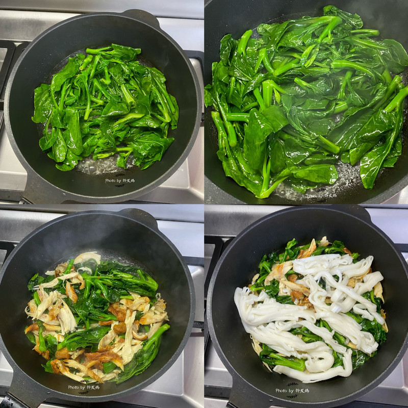 #夏日鲜味轻享健康#芥兰鸡肉炒粿条