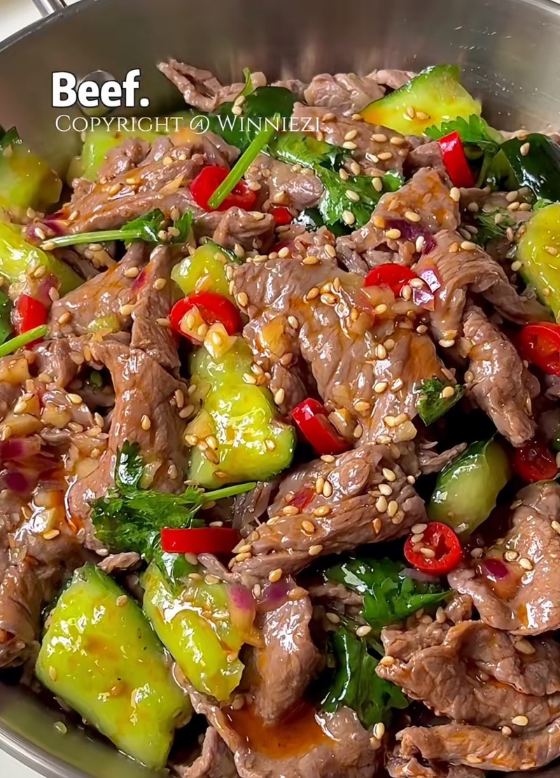 黄瓜拌牛肉 黄瓜拌牛肉