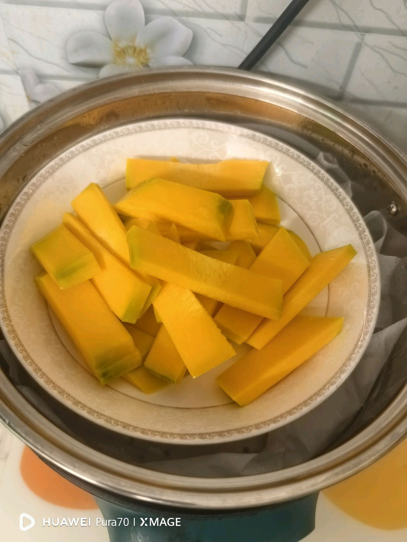水光肌南瓜馒头