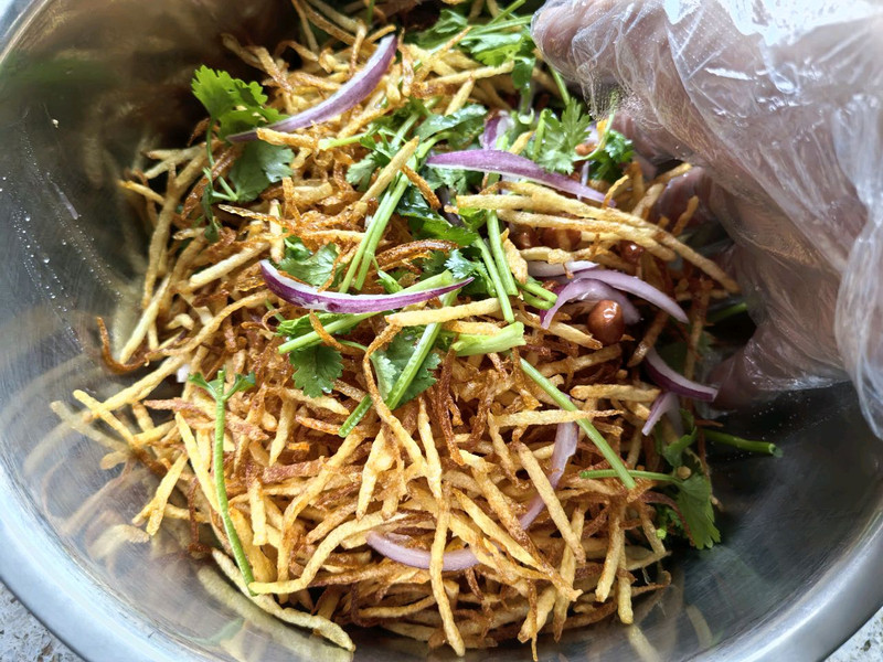 三丝爆豆-凉拌菜