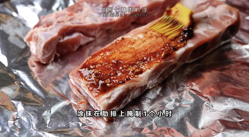 蜜汁松露烤肋排