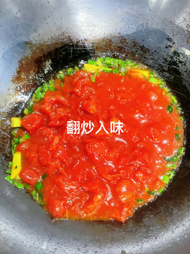 快手营养早餐！番茄鸡蛋剪刀面