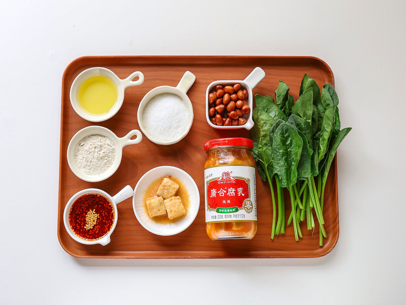 腐乳捞汁菠菜