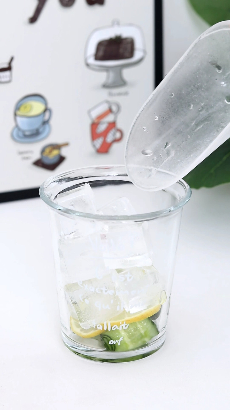 冻黄瓜气泡水真的巨清爽！