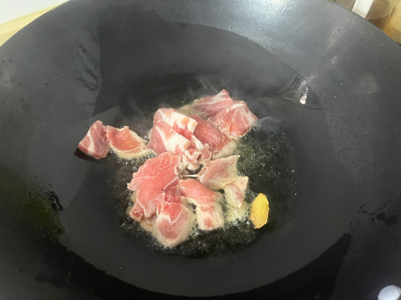 鹿茸菇炒肉