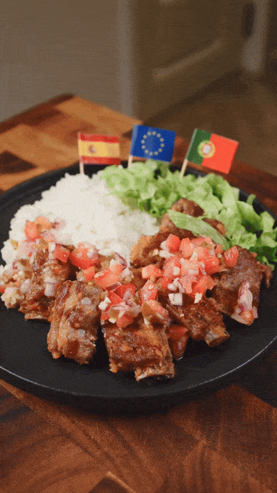 上班族便当：莎莎酱欧洲猪肋排饭