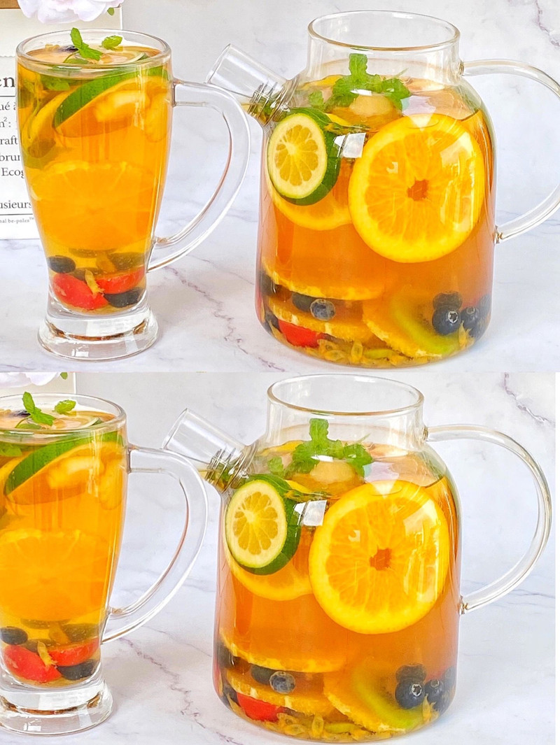 自制缤纷水果茶!美白养颜，夏季必备！！
