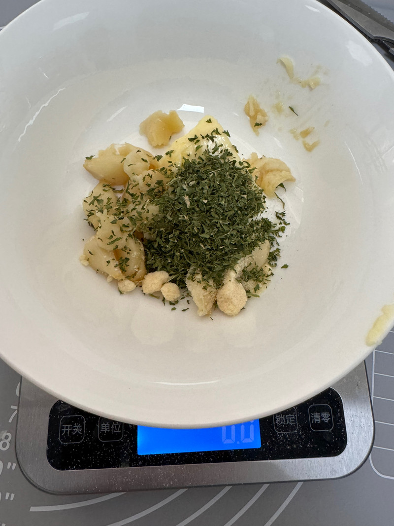 辣肉松蒜香贝果