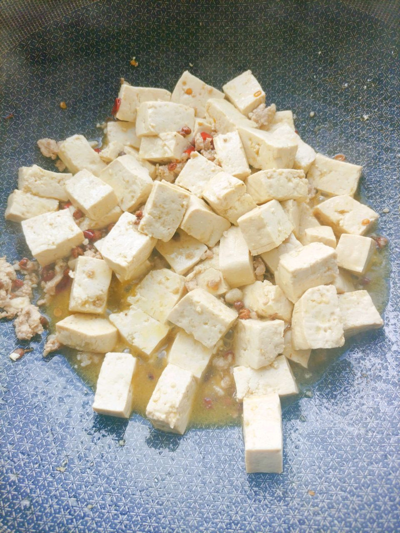 家常肉末烧豆腐