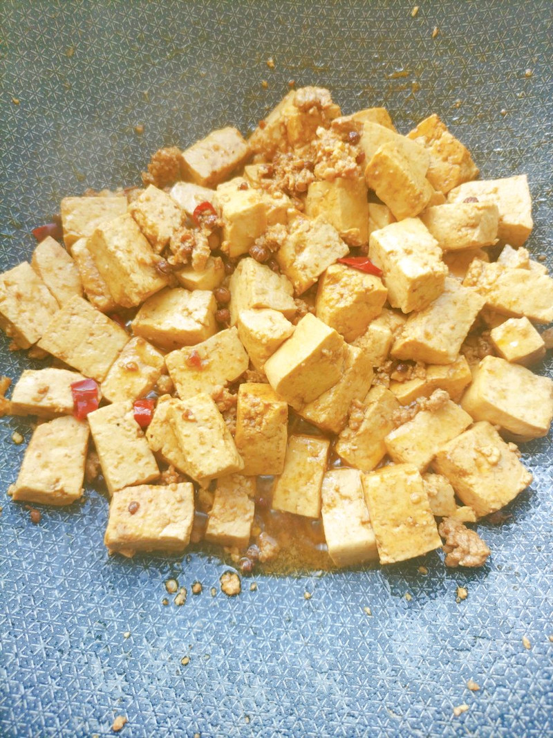 家常肉末烧豆腐