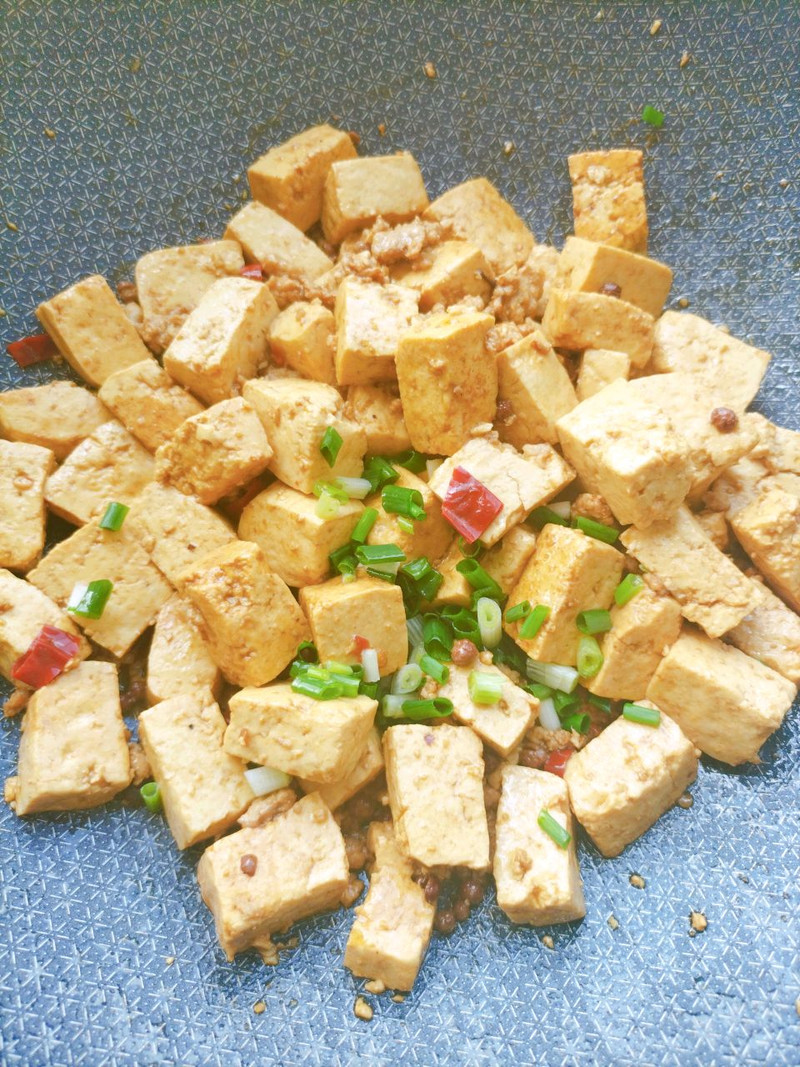 家常肉末烧豆腐