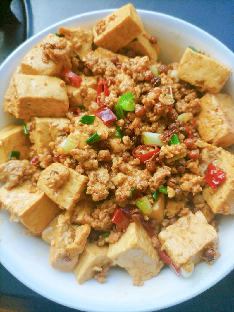 家常肉末烧豆腐