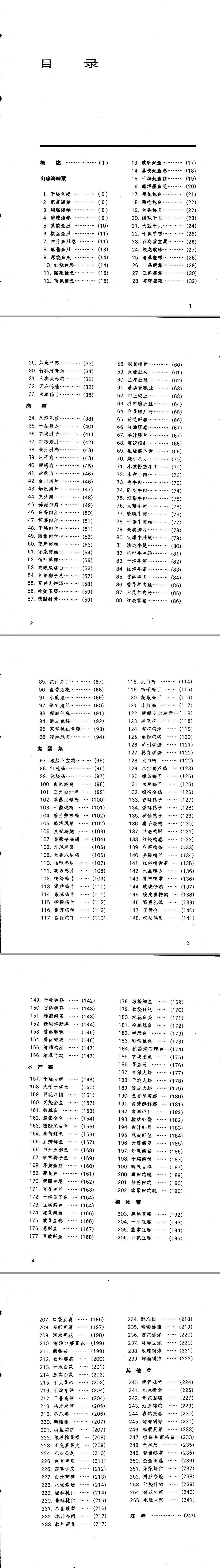 中国名菜谱  四川风味