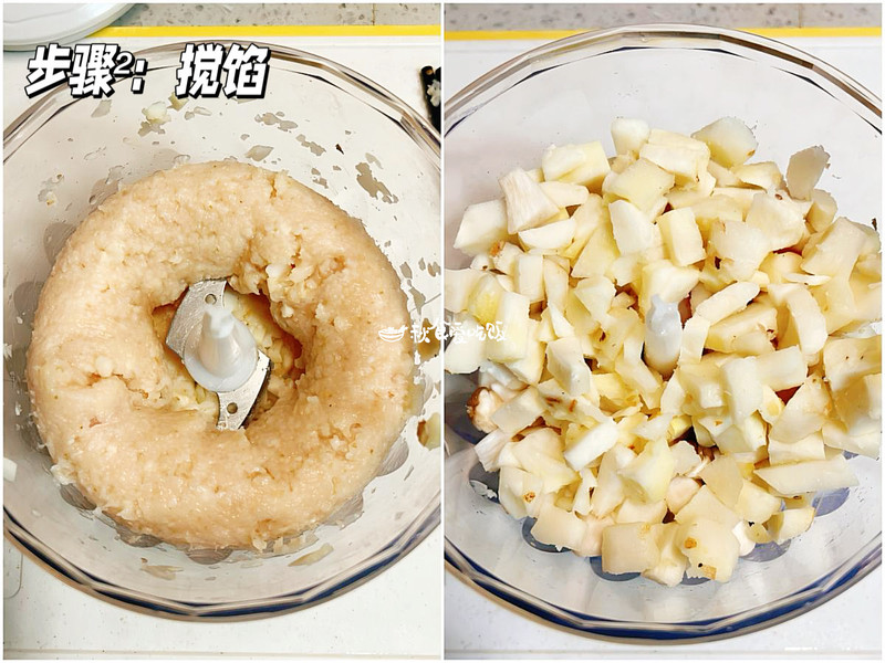 马蹄肉饼蒸蛋，狮子头的平替，又软又脆超美味