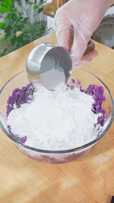 【宝宝辅食】紫薯芝麻球