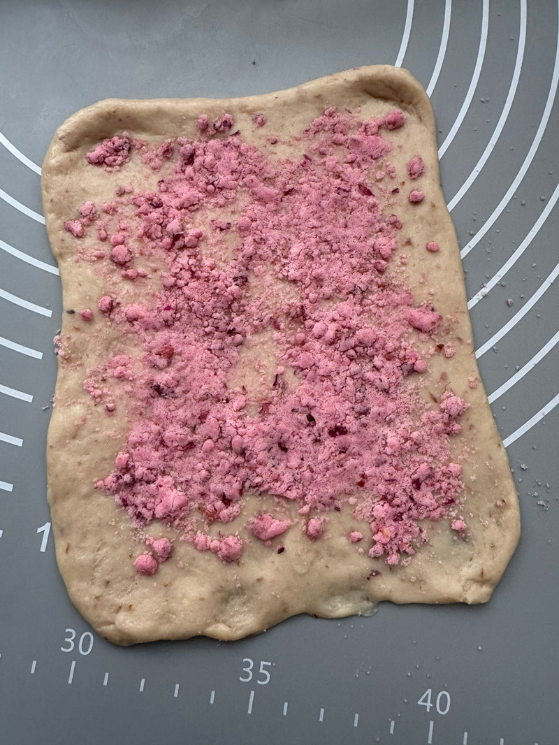 心心玫瑰奶酥面包