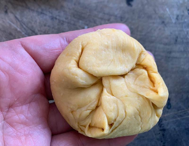 南瓜泥糖佛手烧饼