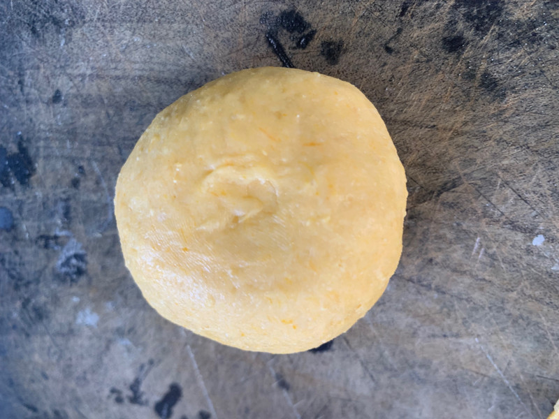 南瓜泥糖佛手烧饼